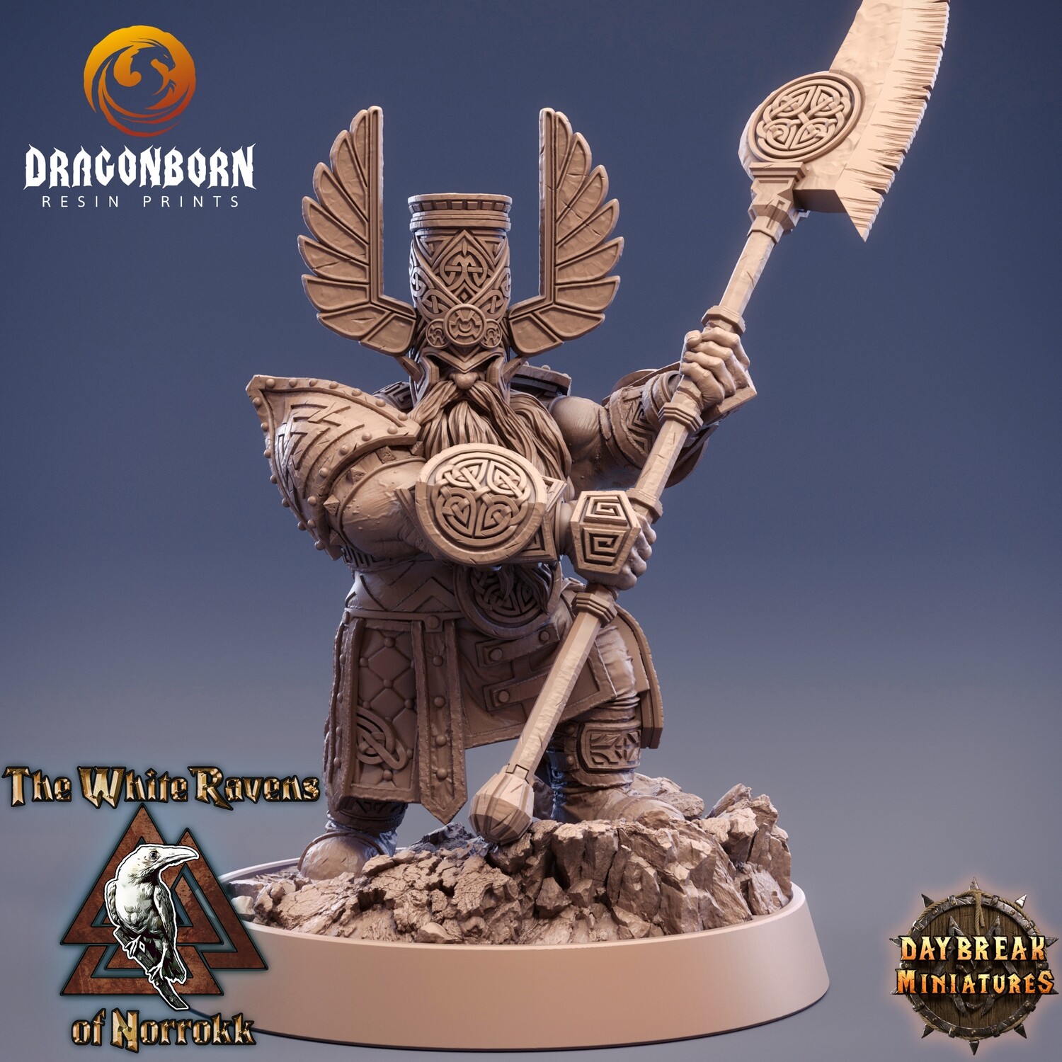 Elder Thane Rauban Slicer - Dwarfs DnD RPG Wargaming Miniatures