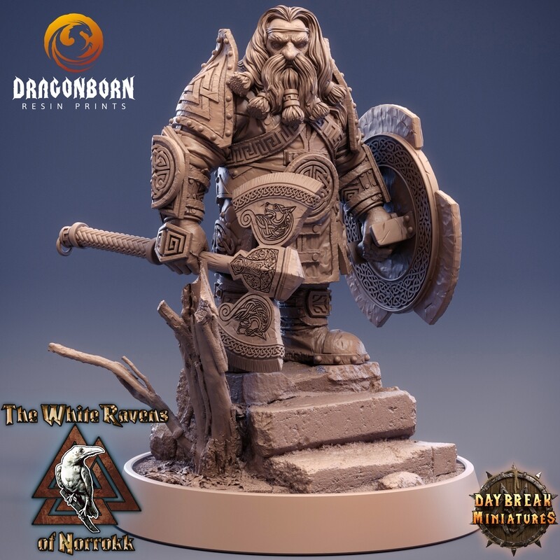 High Thane Ragnar Stoner - Dwarfs DnD RPG Wargaming Miniatures