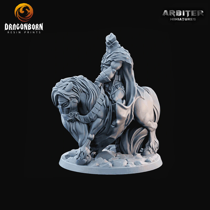 Fallen Knight Mounted - DnD RPG Wargaming Miniatures