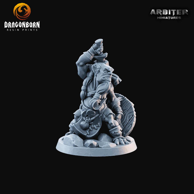 Goblin with Sword and Shield - DnD RPG Wargaming Miniatures 