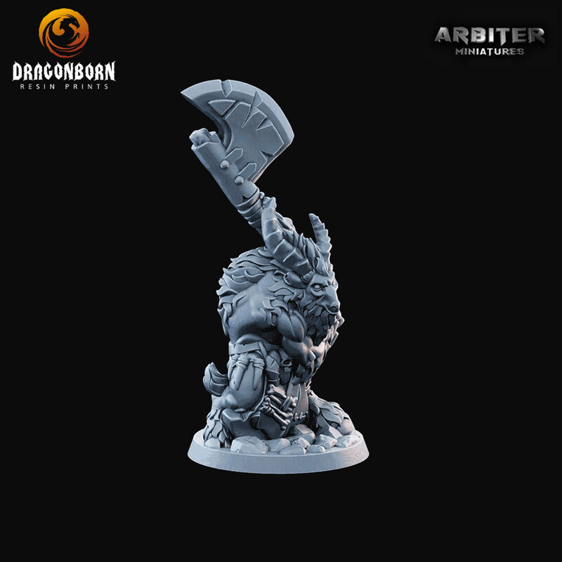 Goatman Warrior - DnD RPG Wargaming Miniatures 