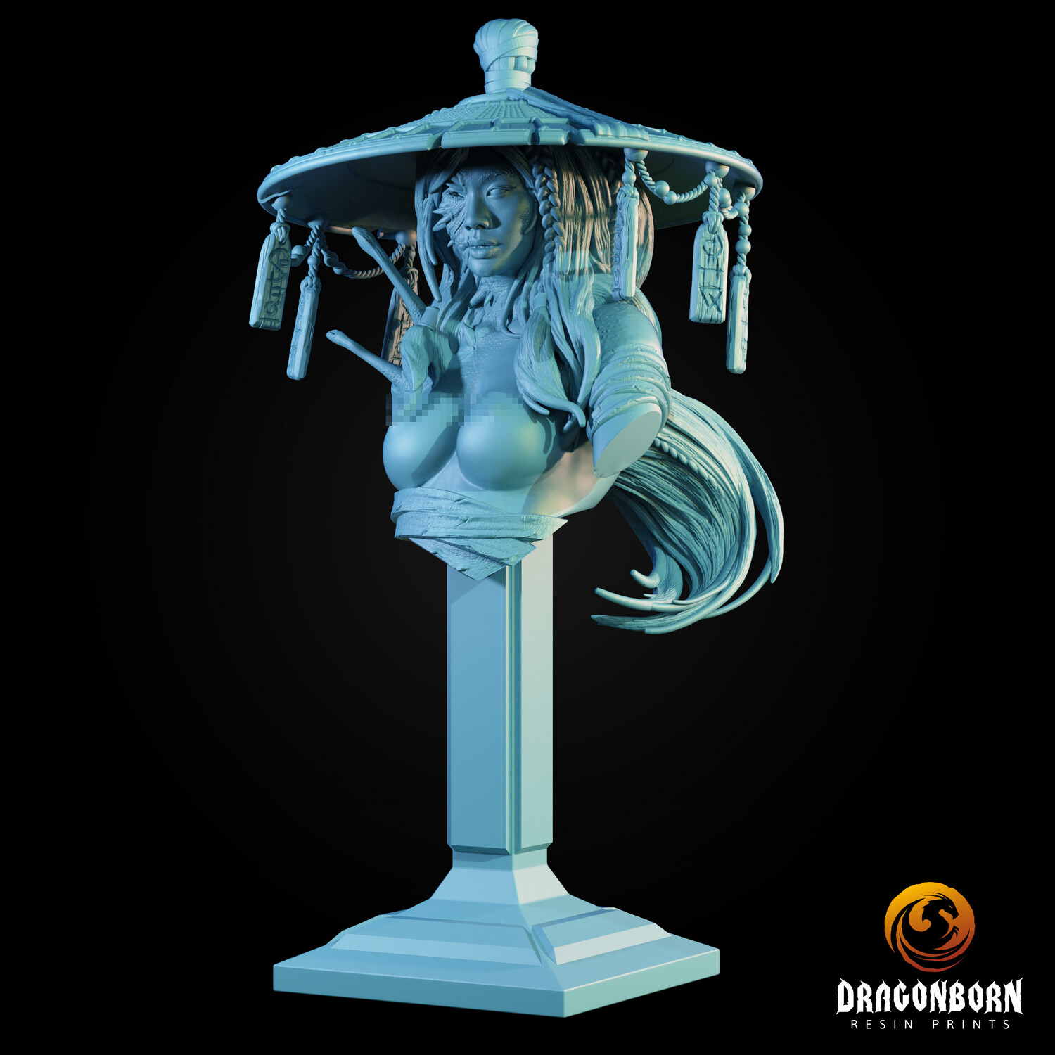 Corrupted Geisha Bust