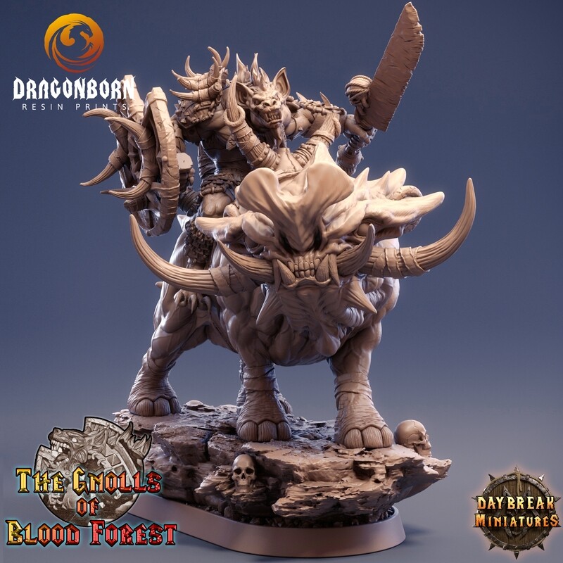 Gleesh on Grinderwulf - Gnolls DnD RPG Wargaming Miniatures