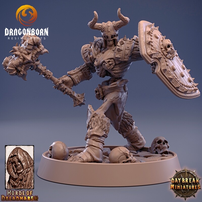 Bone Major of the Great Division - Undeads DnD RPG Wargaming Miniatures