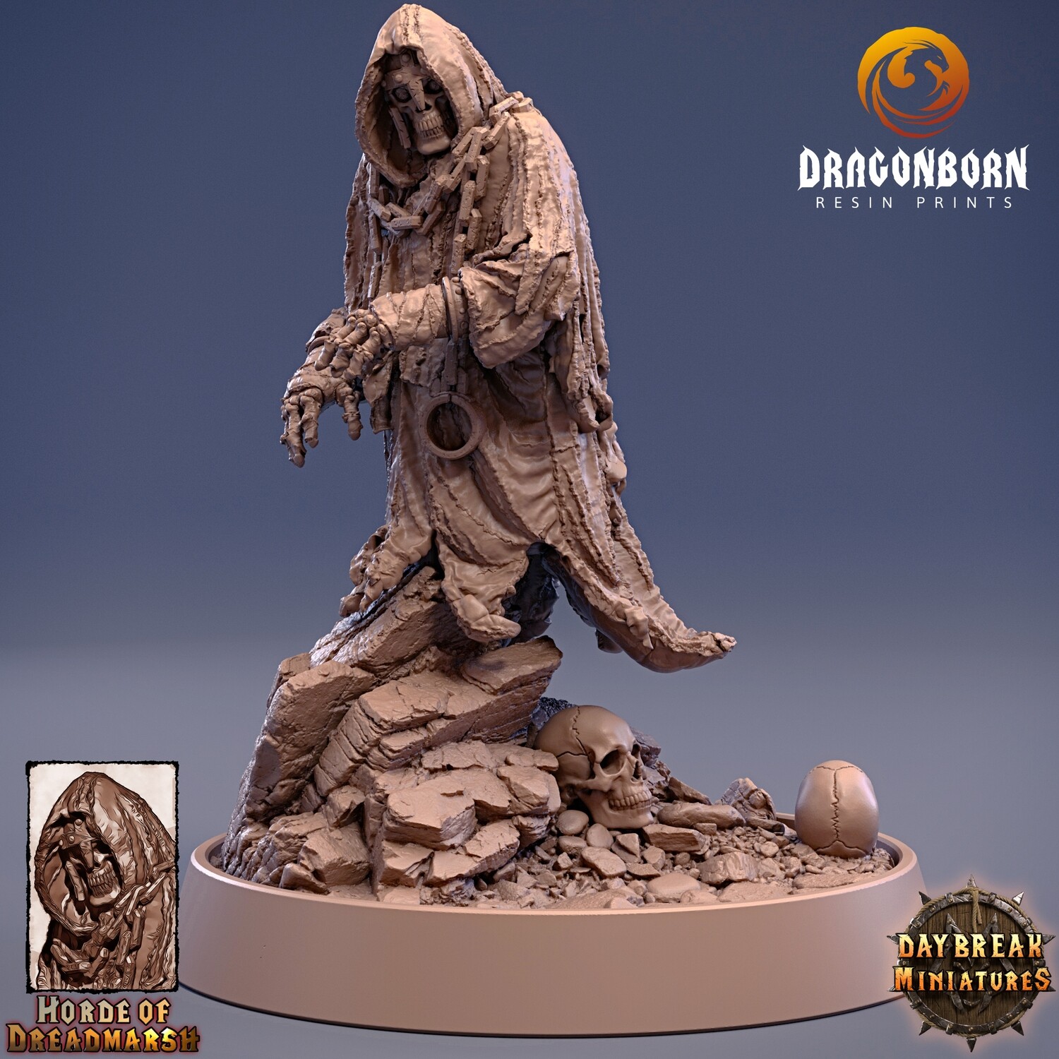 The Dust Monk of Dreadmarsh - Undeads DnD RPG Wargaming Miniatures