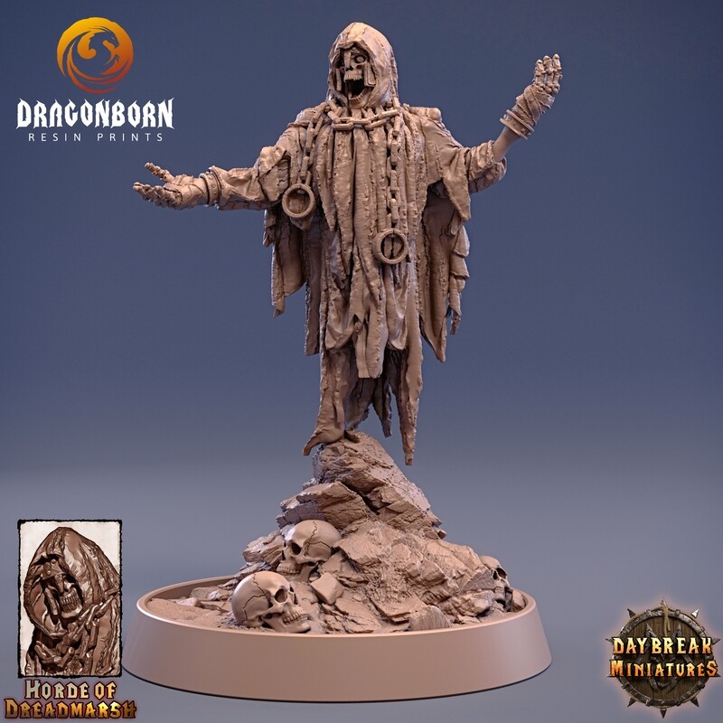 The Hungerpriest of Dreadmarsh - Undeads DnD RPG Wargaming Miniatures
