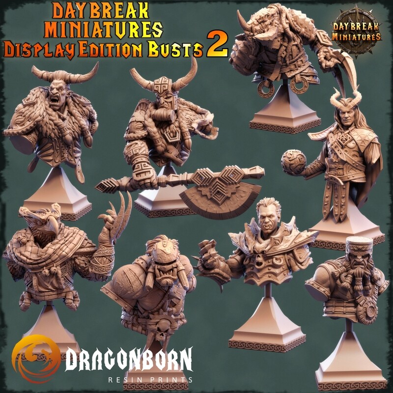 Daybreak Miniatures Display Edition Fantasy Busts Set 2