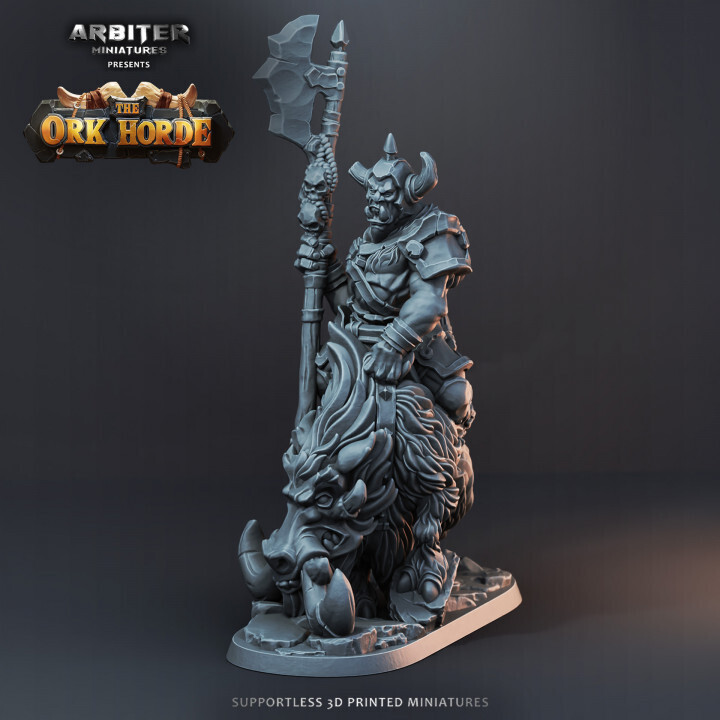 Ork Warhog 1 - DnD RPG Wargaming Miniatures