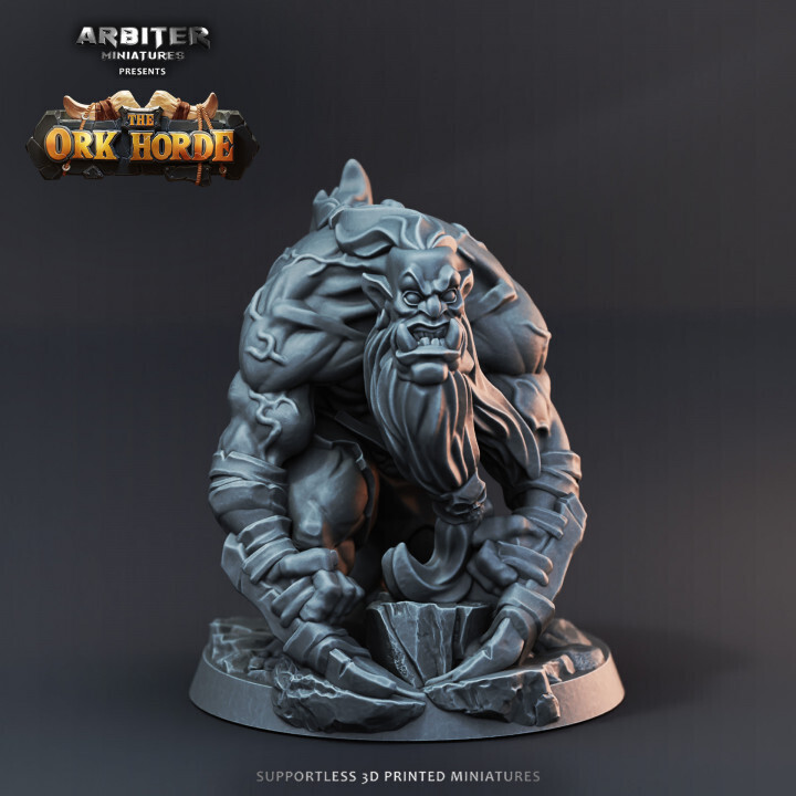 Ork Berserker 2 - DnD RPG Wargaming Miniatures