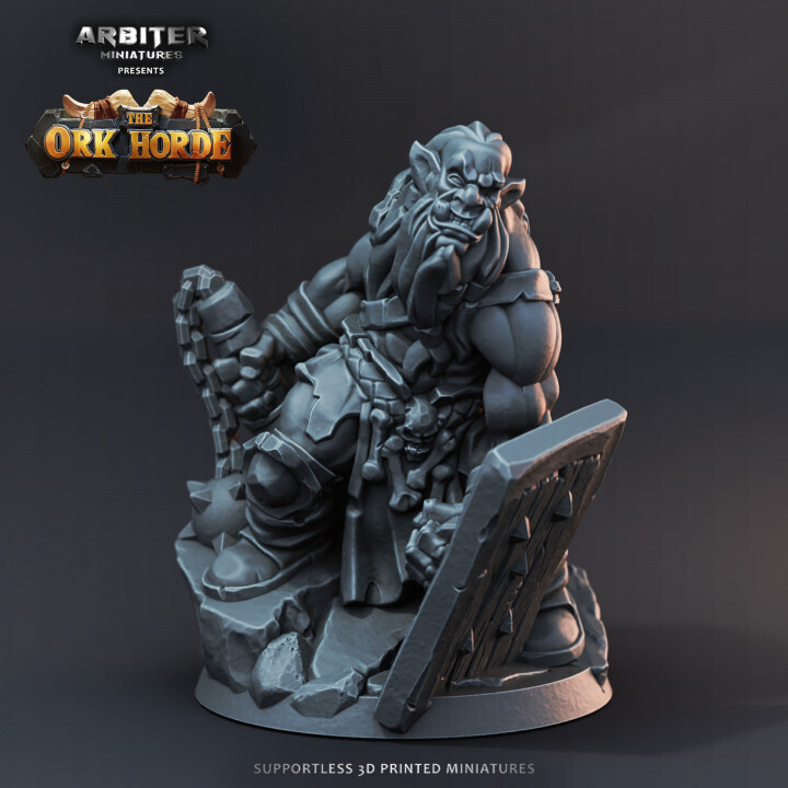 Ork Mauler 1 - DnD RPG Wargaming Miniatures