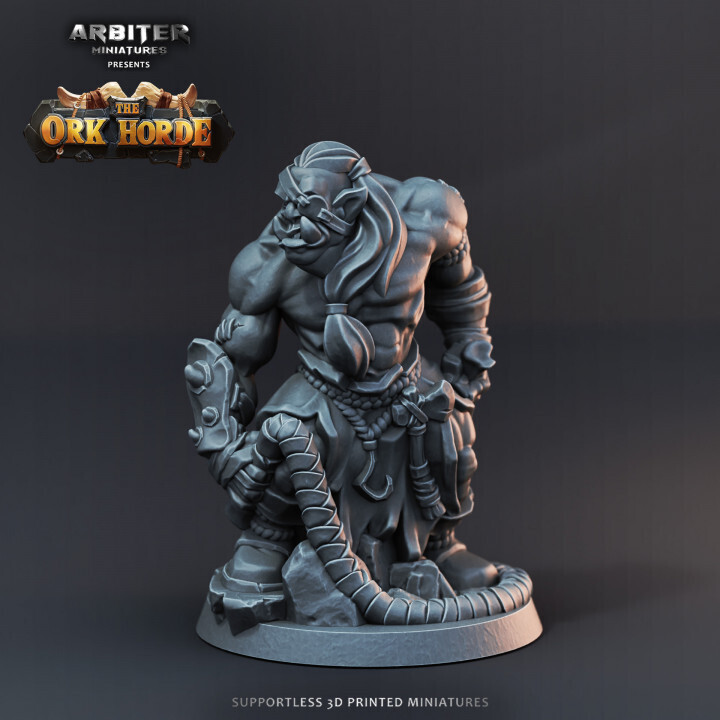 Ork Slaver 1 - DnD RPG Wargaming Miniatures