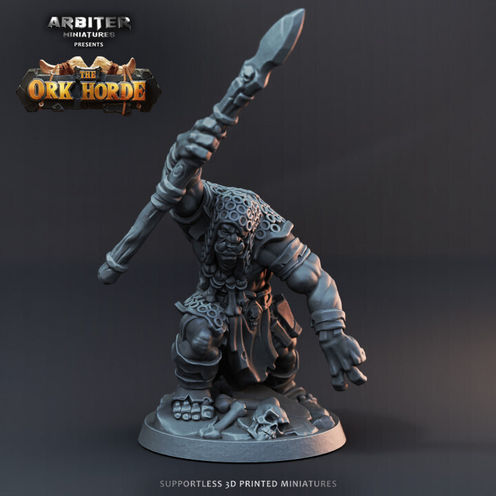 Ork Impaler 2 - DnD RPG Wargaming Miniatures