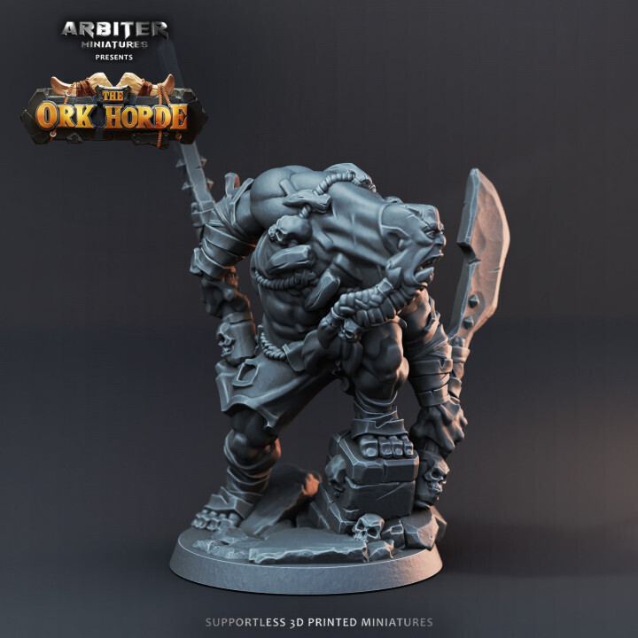 Ork Blood Rager 2 - DnD RPG Wargaming Miniatures