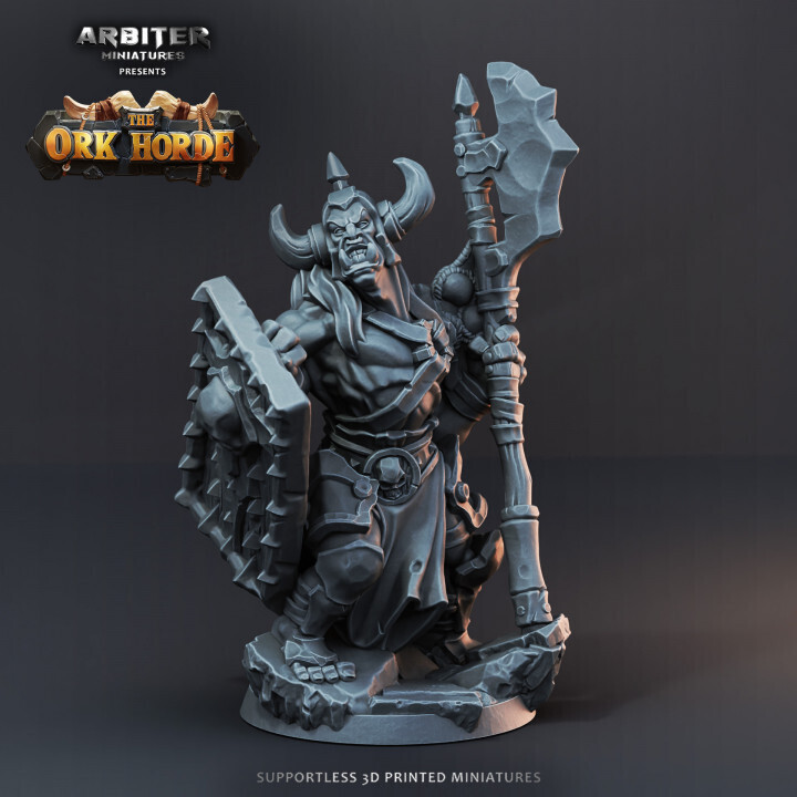 Ork Warmaster 2 - DnD RPG Wargaming Miniatures
