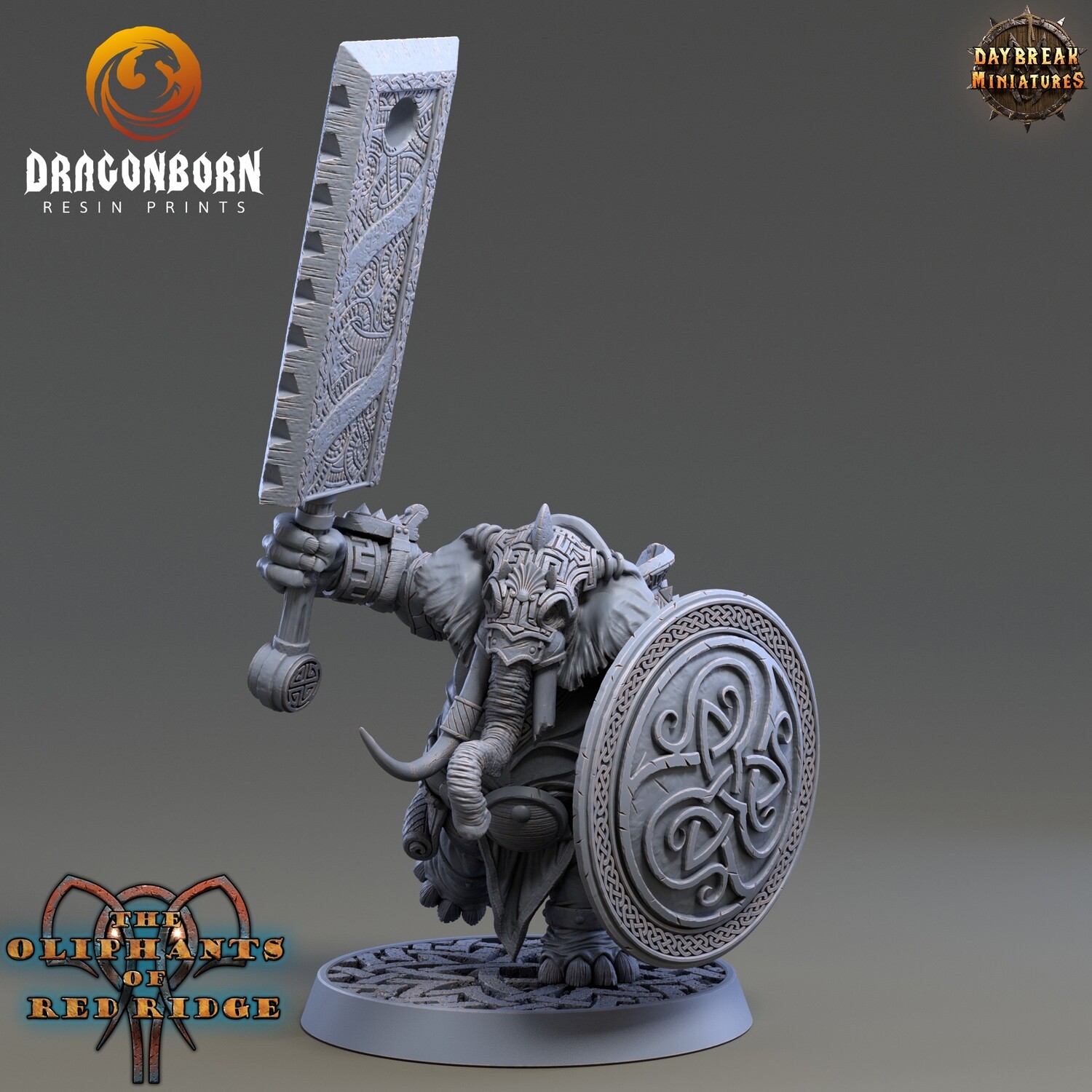 Hanno Flatslap - Oliphant Warrior DnD RPG Wargaming Miniatures