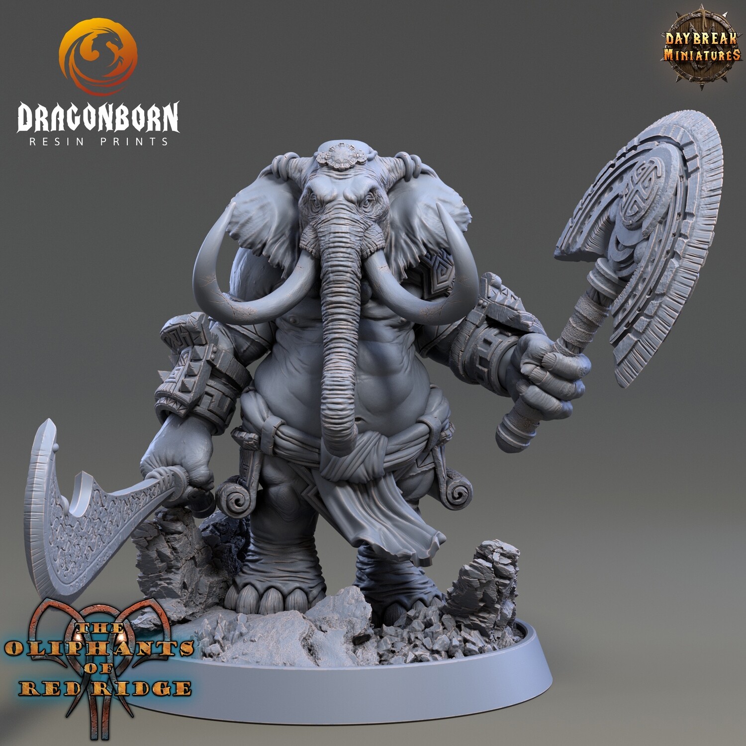 Joomini Zickert - Oliphant Warrior DnD RPG Wargaming Miniatures
