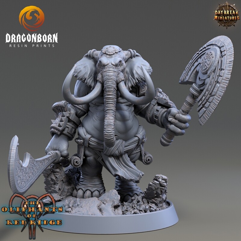 Joomini Zickert - Oliphant Warrior DnD RPG Wargaming Miniatures