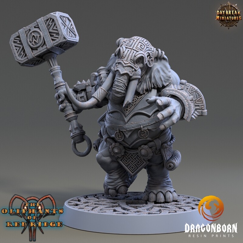 Marab Stonestomper - Oliphant Warrior DnD RPG Wargaming Miniatures