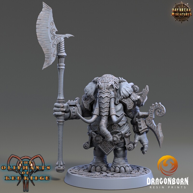 Amarula Decree - Oliphant Warrior DnD RPG Wargaming Miniatures