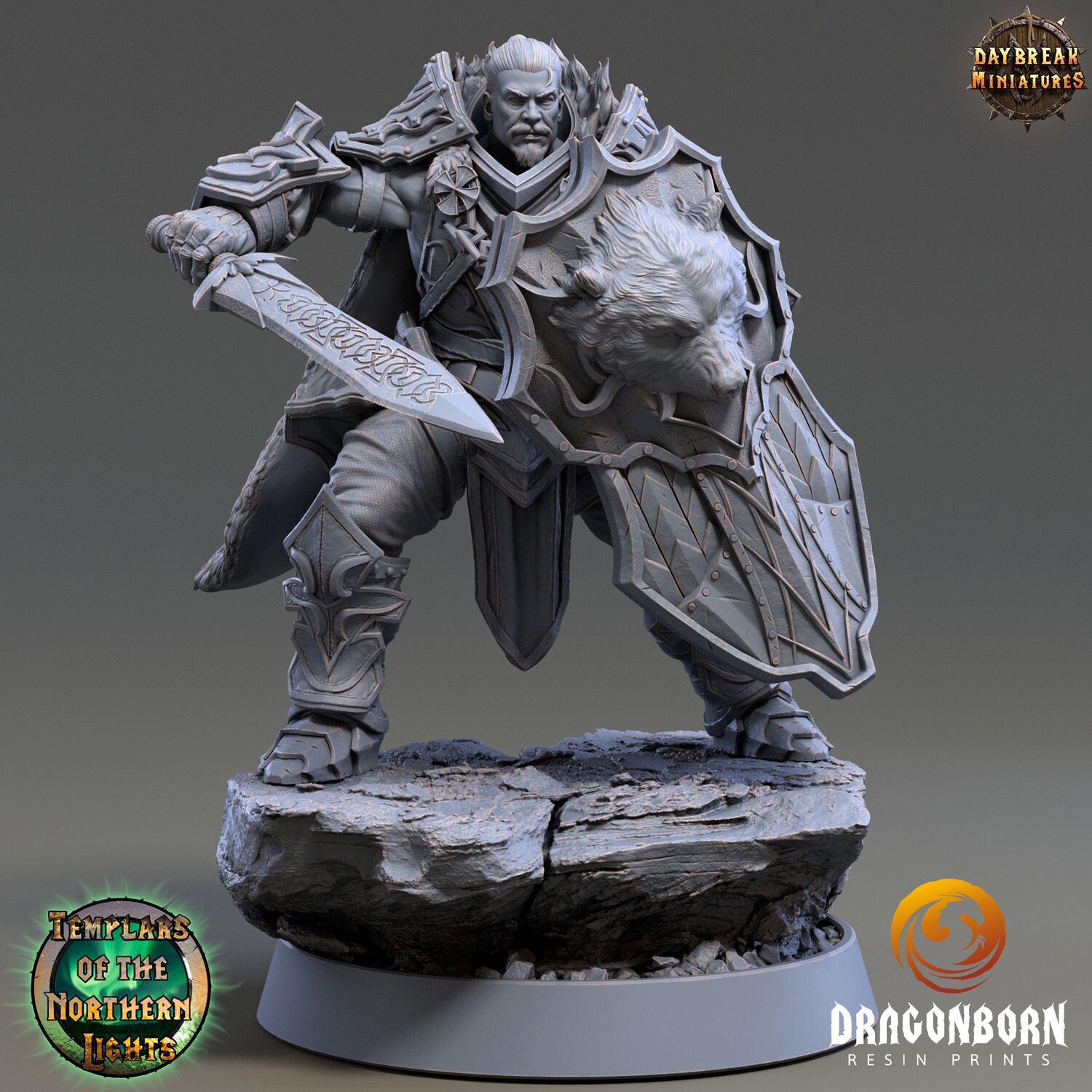 Hjalmar Strachan Of the Forth Sun - Paladin Warrior DnD RPG Wargaming Miniatures