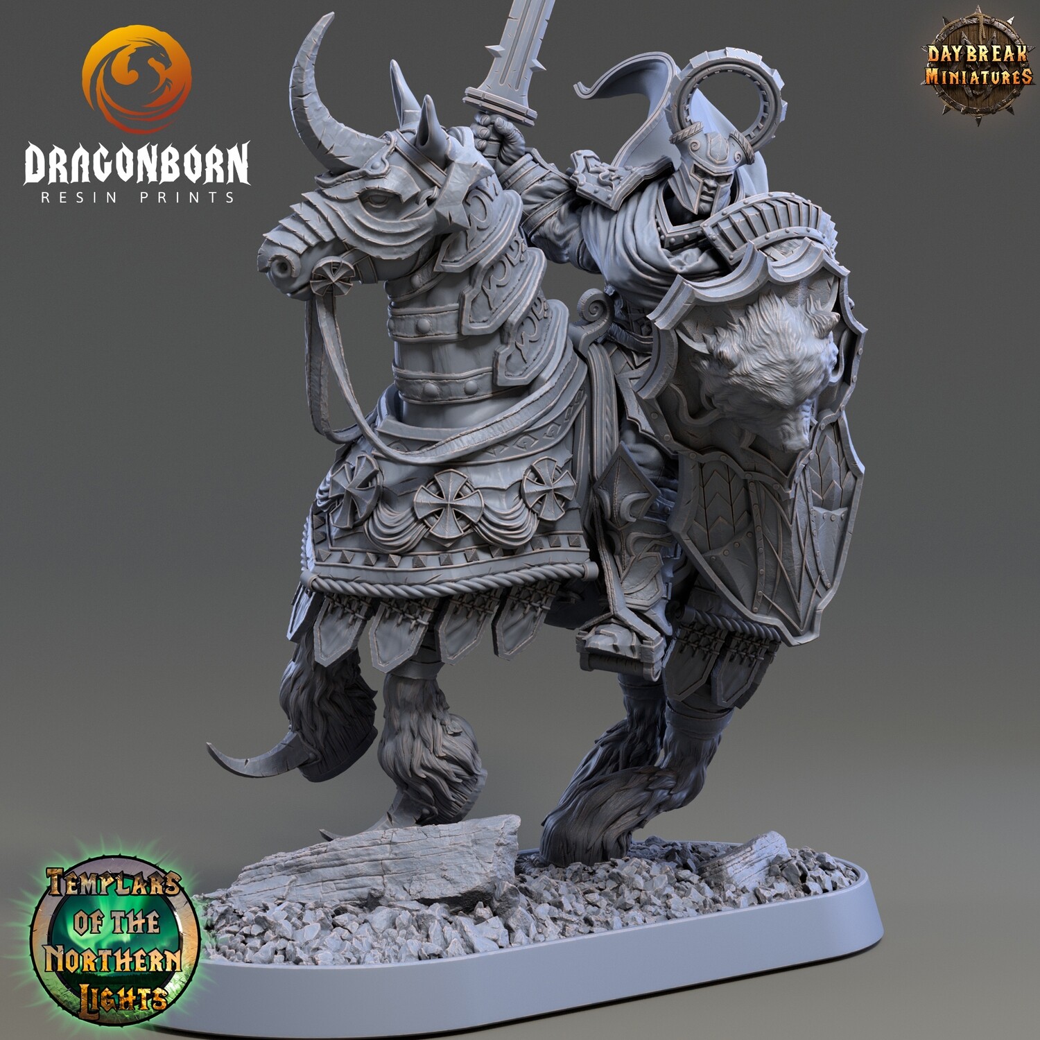 Ritter Gotthold Boarbane - Paladin Warrior DnD RPG Wargaming Miniatures
