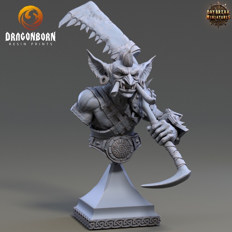 Ugnar Geesho - Goblin Warrior Bust