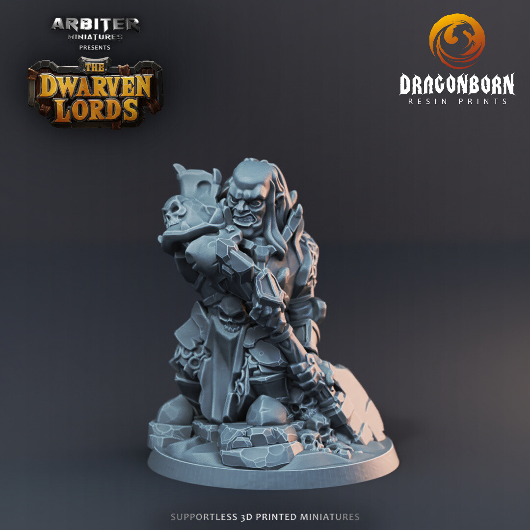 Dwarf Dark Knight 3 - DnD RPG Wargaming Miniatures