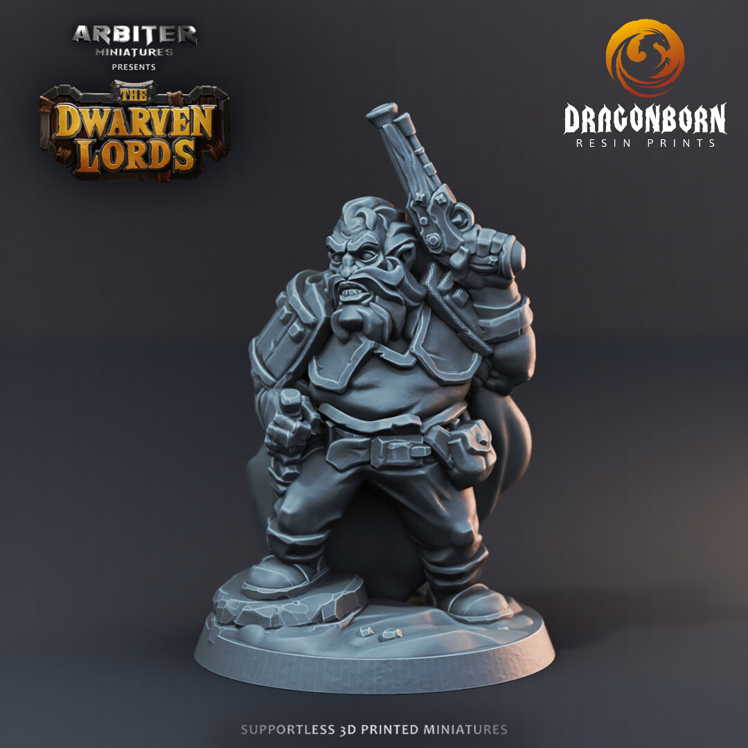 Dwarf Guns 5 - DnD RPG Wargaming Miniatures
