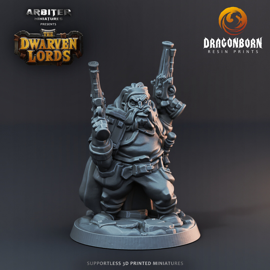 Dwarf Guns 1 - DnD RPG Wargaming Miniatures