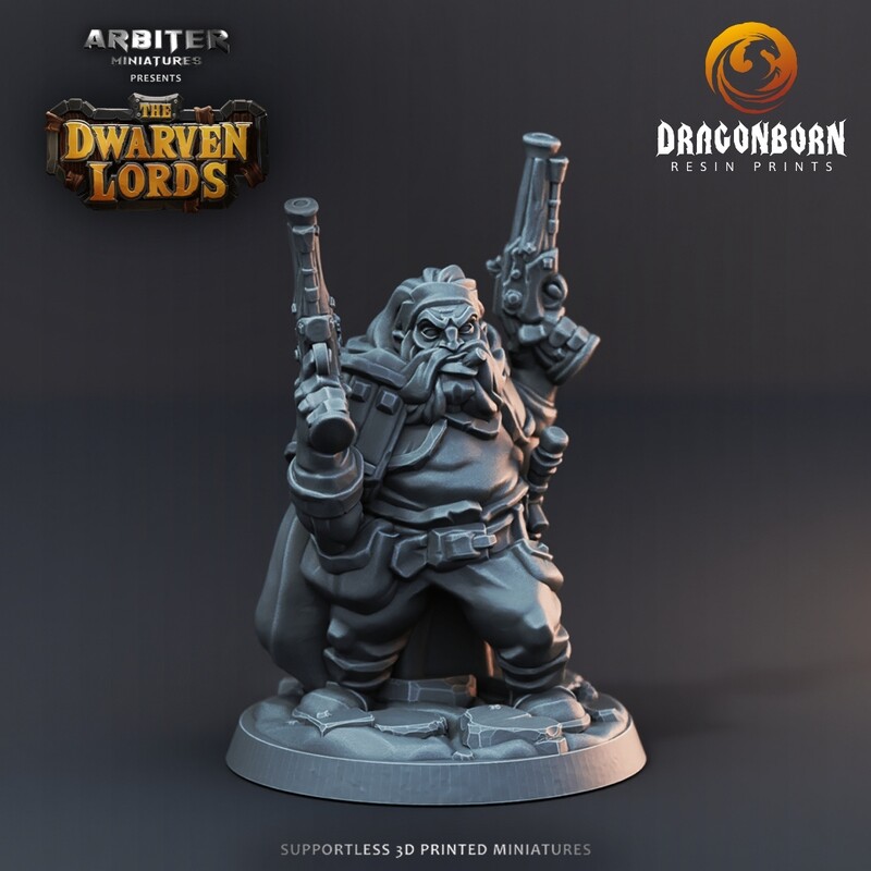 Dwarf Guns 1 - DnD RPG Wargaming Miniatures