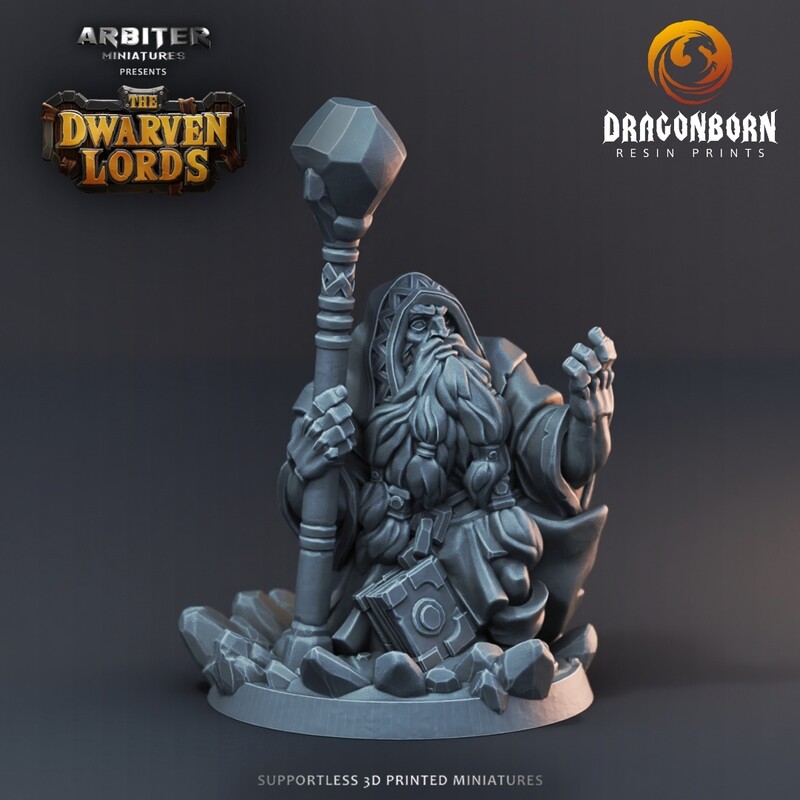 Dwarf Arcane 1 - DnD RPG Wargaming Miniatures