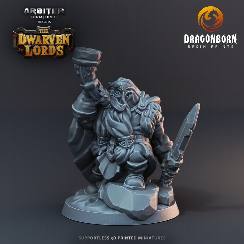 Dwarf Hornblower 3 - DnD RPG Wargaming Miniatures