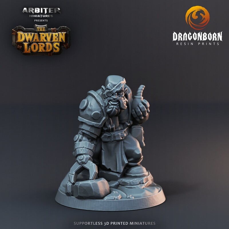 Dwarf Bionic Bomber - DnD RPG Wargaming Miniatures