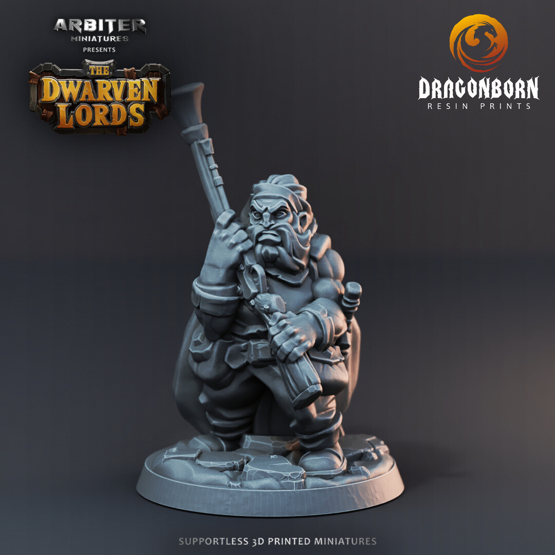 Dwarf Guns 6 - DnD RPG Wargaming Miniatures