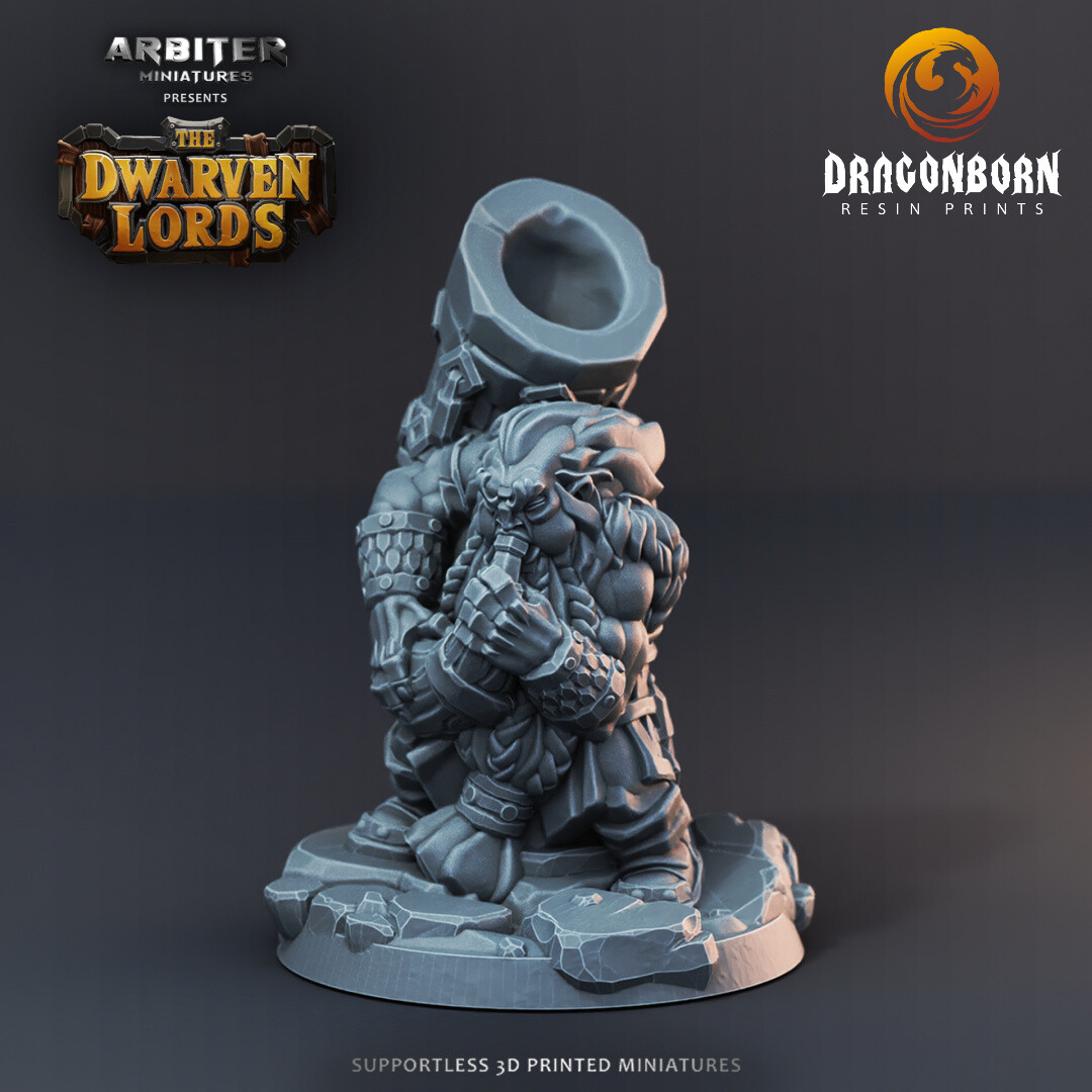 Dwarf Hornblower 2 - DnD RPG Wargaming Miniatures