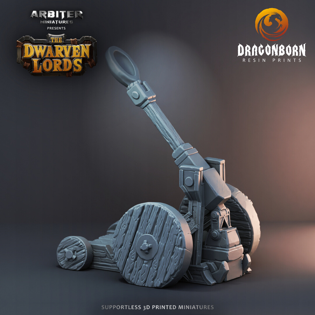 Dwarf Catapult - DnD RPG Wargaming Miniatures
