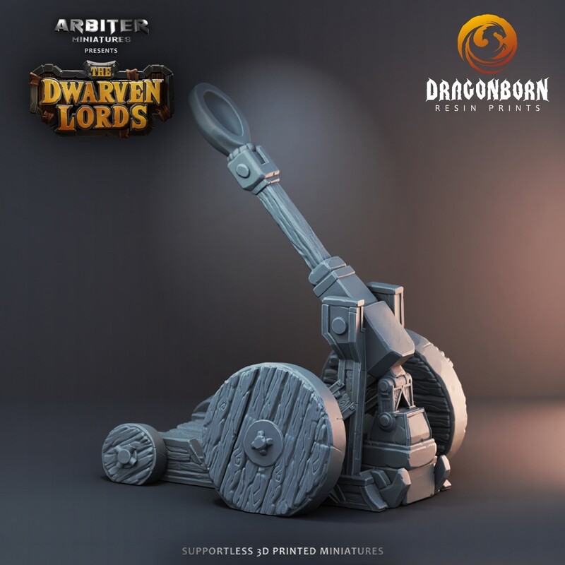 Dwarf Catapult - DnD RPG Wargaming Miniatures
