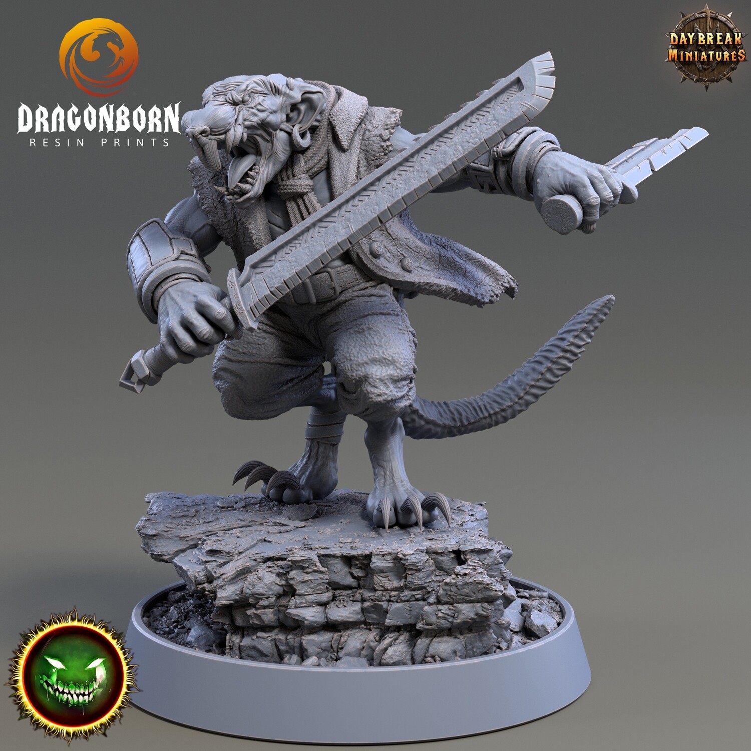 Dungazz Ripspitter - Rat Warrior DnD RPG Wargaming Miniatures