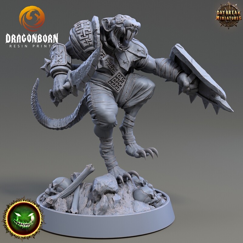 Stephano Scurvyedge - Rat Warrior DnD RPG Wargaming Miniatures