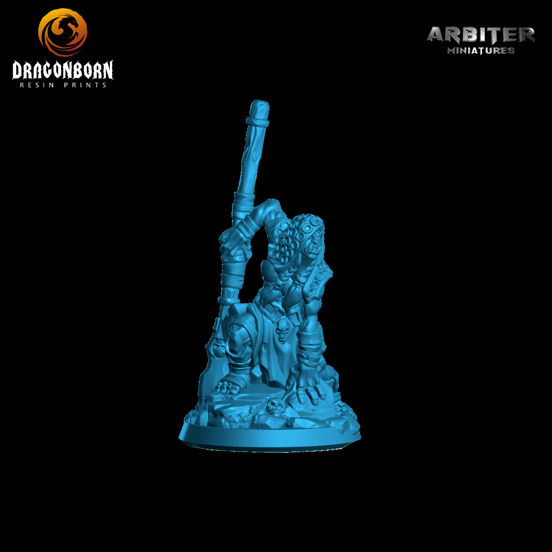 Female Impaler Ork 4 - DnD RPG Wargaming Miniatures