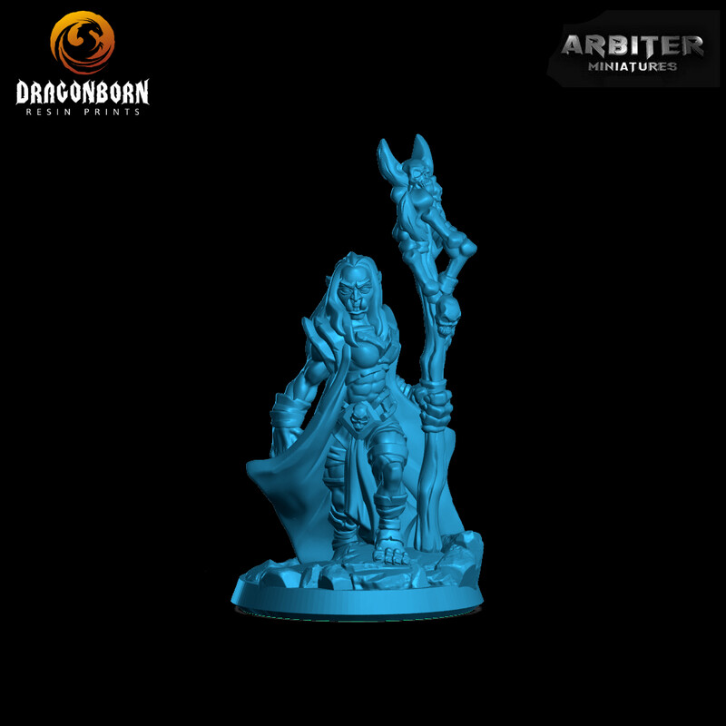 Female Shaman Ork 01 - DnD RPG Wargaming Miniatures
