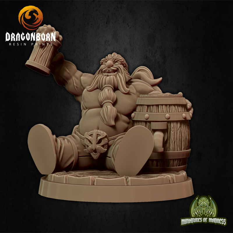 Hobur The Party-boy - Dwarf DnD RPG Wargaming Miniatures