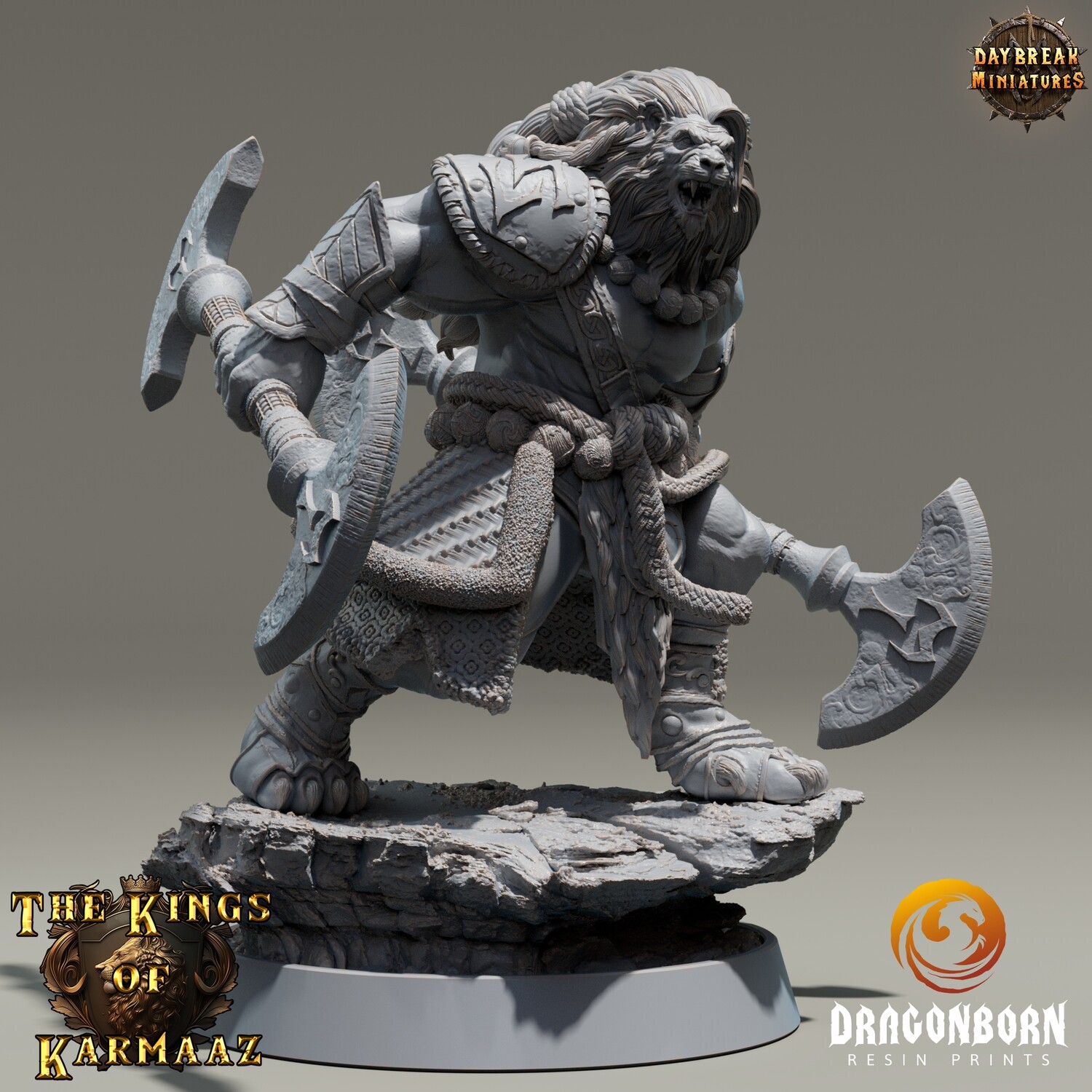 King Broadside - Lion Warrior DnD RPG Wargaming Miniatures