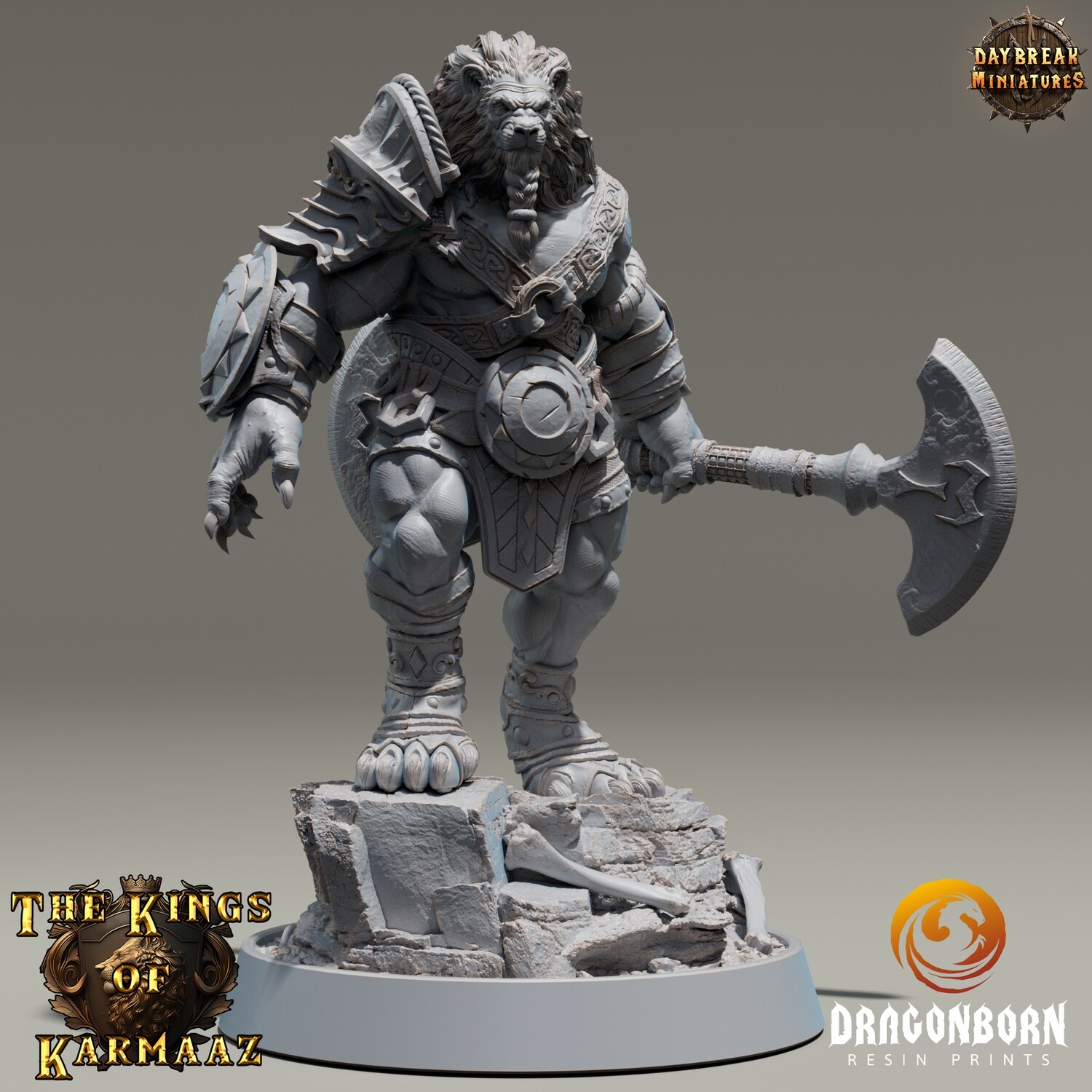 King Emmering - Lion Warrior DnD RPG Wargaming Miniatures