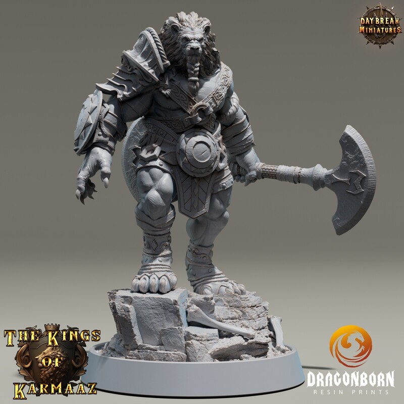 King Emmering - Lion Warrior DnD RPG Wargaming Miniatures