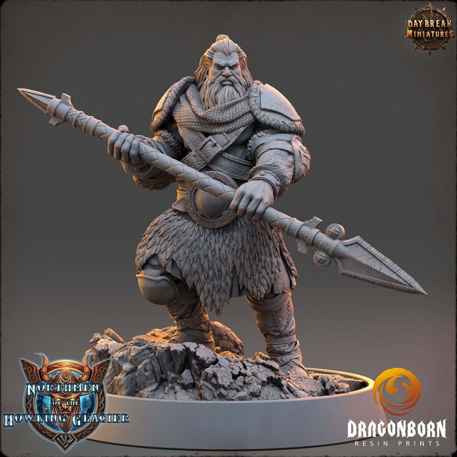 Vidar Paleface - Viking Warrior DnD RPG Wargaming Miniatures
