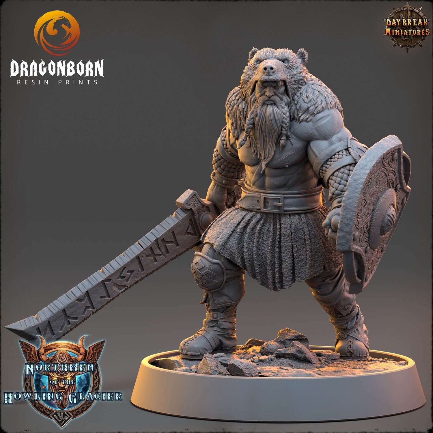 Magnar Runeblade - Viking Warrior DnD RPG Wargaming Miniatures