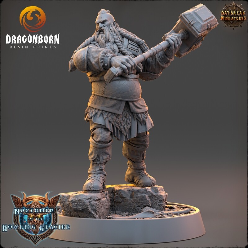 Holgrim Broadneck - Viking Warrior DnD RPG Wargaming Miniatures
