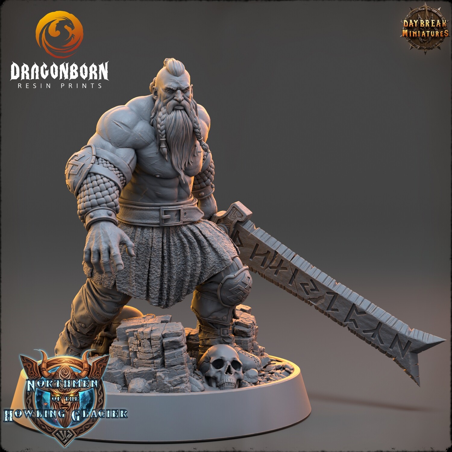 Rogur Red - Viking Warrior DnD RPG Wargaming Miniatures