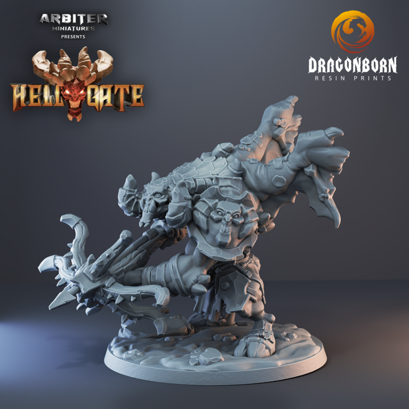 Hellgate Demonic Brute 04 - DnD RPG Wargaming Miniatures